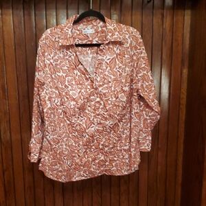 Floral Button-Up Blouse